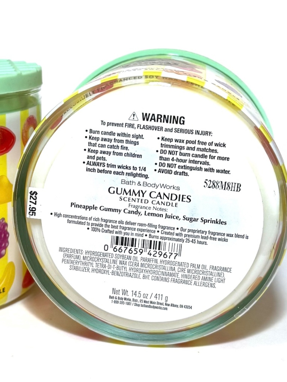 GUMMY CANDIES 3-Wick Candles - Picture 3 of 3